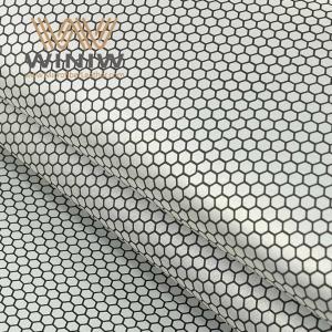China Honeycomb Pattern Football Faux Leather Fabric Artificial Leather Material supplier