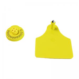 China Reliable PEUR Electronic Ear Tags With ISO11784/5 HDX R/W Standard supplier
