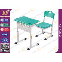 China Classroom Single Modern Student School Desk And Chair Set With Aluminum Alloy Frame on sale
