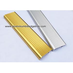 China F Type Toothed Anti - Skid  Metal Aluminum Stair Nosing For Tile supplier