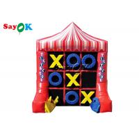 China Inflatable Games For Adults 2x1.5x2.4m Portable 4 Spot Tic Tac Toe Inflatable Sport Games on sale