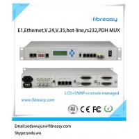 E1,100M,1000M,V.35,V.24,RS232,RS422,RS485 hotline multi-service PDH Mux with LCD SNMP Console network management