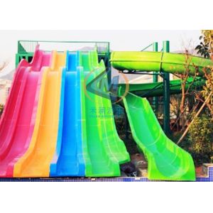 China Toboggan aquatique de piscine en fibre de verre, grand modèle, avec piscine wholesale