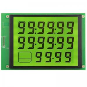 China Custom LCD Panel, Monochrome Temperature Control Instrument Energy Storage Power LCD, STN Yellow Green Segment LCD supplier