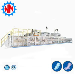 1200pcs/min Full Servo Sanitary Pad Making Machine with Raw Materail Export to Vietnam