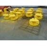 Marine Cast Iron Steel / Mild Steel Tee Head Mooring Bollard With Epoxy Primer