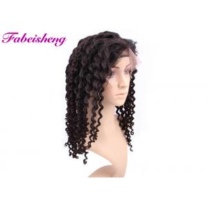 Deep Wave Full Lace Wigs Kinky Curly Human Hair For Black Women