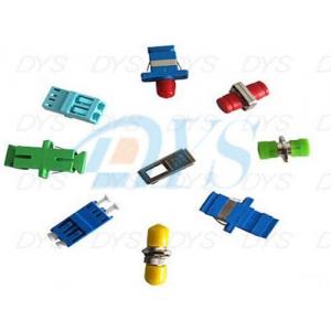 China 1 / 2 Core Plastic Metal Optical Fiber Patch Cord , Green Optical Fiber Cable Adapter supplier