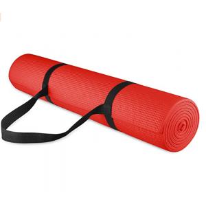 all purpose yoga mat, all-purpose 1/4 inch yoga mat with carrying strap, sports yoga mat