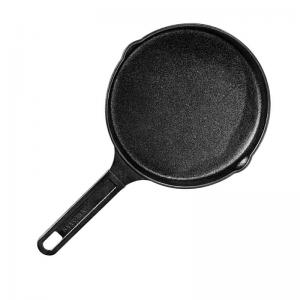 China Uncoated 2.1kg Cast Iron Skillet Pans Non Stick Cookware Pan Rust Resistant supplier