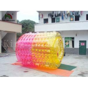 Durable Colorful Walking on water Roller PVC / TPU Blow Up Water Rolling Toy For Adults