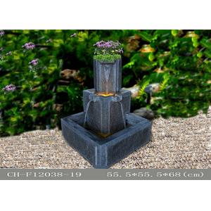 Fiberglass Outdoor Led Water Fountain Handmade Processing