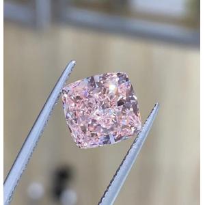 Cushion Brilliant Cut Fancy Pink Loose Diamond Laboratory Grown 10 Mohs