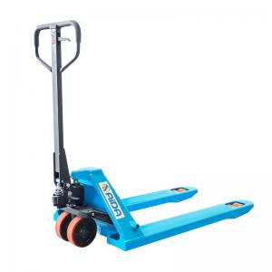 China Jet Manual Hand Pallet Truck 3000kg 685mm Fork Width With Nylon Wheels 3 ton pallet jack supplier