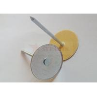 China Galvanized Steel 2 Cup Head Pins With Paper Washer Used For Securing Insulation on sale