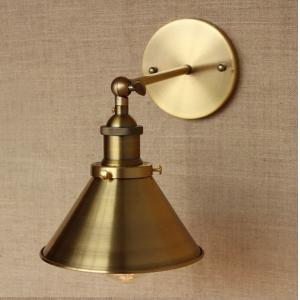China Wrount Iron Brass Vintage Wall Lamp Light For Cafe Room Edison brass wall lamp （WH-VR-105） supplier