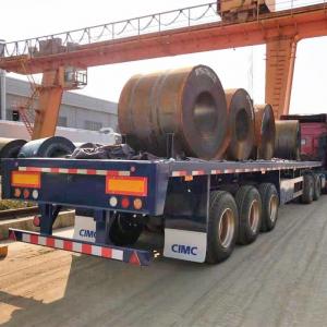 China 3 Axle Air Suspension 45Ft 60T Flatbed Semi Trailer supplier