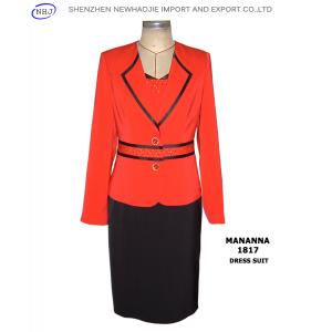 China woman jacket dress suit supplier
