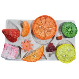 China Personalized Silicone Baking Tools Set Fruit Pattern Fondant Mat Cake Decorating supplier