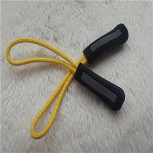 China Reflective Silver Injection Rope Rubber  Zipper Puller For Garment Decoration supplier