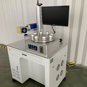 Factory Outlet Desktop Fiber Laser Marking Machine for Cattle Animal Ear Tag Bird Pigeon Ring Printing Supports AI DXF PLT BMP