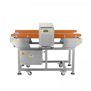 Large Digital Tunnel Type Frozen Meat Packaged Food Processing All Metal Detector For Chocolate 304 Stainless Steel