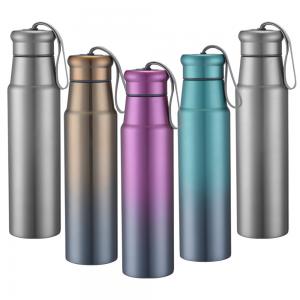 Customized Thermos Double Wall Stainless Steel Thermos  Water Bottle Vacuum Flask with Handle