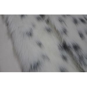 black spot on a white background Long Hair Fur Fabric，Long plush fabric: The perfect blend of comfort and fashion