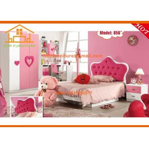 China Hello kitty modern environmental hot pink cheap children smart princess kids bedroom furniture sets supplier