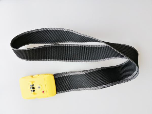 PC Material Suitcase Strap Lock / TSA319 Luggage Belt Lock 9.6g With 3 Dials