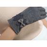 Ladies customized women's fashion micro velvet fabric gloves for iphone screens