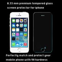 China iPhone tempered glass screen protector 0.33 mm 9H hardness high transparency clear vision on sale