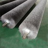 China Industrial Stainless Steel Wire Roller Brush For Polishing Metal Sheet Treatment on sale