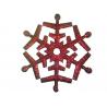 China Red Traditional Snow Flower Personalised Christmas Decoration on Wall or Window wholesale
