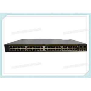 China Cisco Switch Ws-C2960+48pst-L Catalyst 2960-Plus Fiber Optic Network Switch 48 10 / 100 Poe Lan Base 16 Gbps supplier