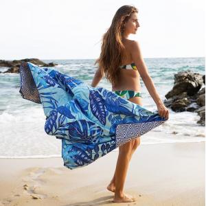 High Absorbency Soft Printed Microfiber Beach Towel for Beach Lovers and Hotels
