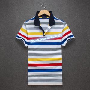 China Newest Striped Polo Shirt for men ,Men's 100% Cotton casual Polo shirt supplier