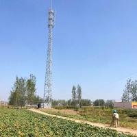 China 30m Wireless Communication Tower Galvanized Steel Painting Telecommunication on sale