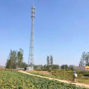 China 30m Wireless Communication Tower Galvanized Steel Painting Telecommunication supplier