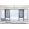 Customizable Hanging Aluminium Casement Windows with Level 9 Wind Pressure Resistance