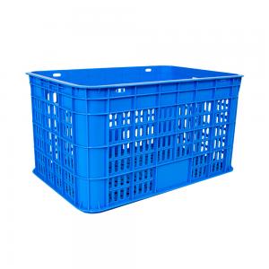 China Solid Box High Pressure Plastic Basket Crate Tray Pallet Box Food Grade Plastic Crates 520 x 360 x305 supplier