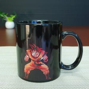 China Best Selling Dragon Ball Color Changing Mug Red Goku Magic Mug 300ml / 11OZ supplier