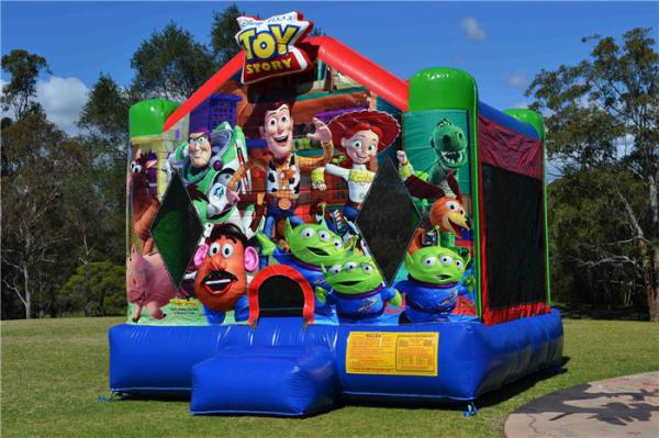 PVC Tarpaulin Inflatable Toy Story Jumping Castle For Playground / Amusement