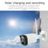 China 1080P Solar Panel Low Battery Outdoor Wifi iP Camera 18650 Rechargeable Battery with two way audio Solar Charging Cam wholesale