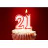 China Double Number Glitter Birthday Candles With Red Color Edge And Original Holder wholesale