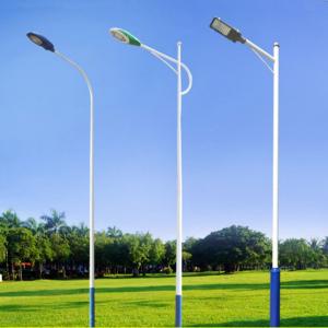 Q345 8m Height Galvanised Street Light Pole Solar Street Lamp Post