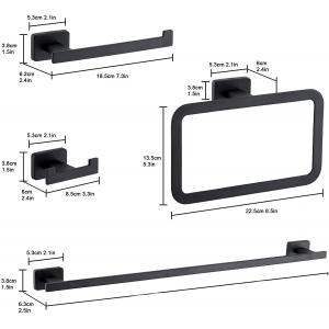 China Towel Holders Bathroom Hardware Set 4 Pieces Thickness 2-5mm Certificate ISO9001 2015 supplier