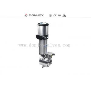 China Donjoy Sanitary MixProof Butterfly Valve Double Seat Butterfly Valve B Type supplier