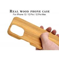 China Dirt Resistant Engraved Wooden Phone Case For iPhone 12 on sale
