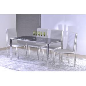 China Contemporary Glass Custom Made Dining Tables with Chairs for Formal Occasions supplier
